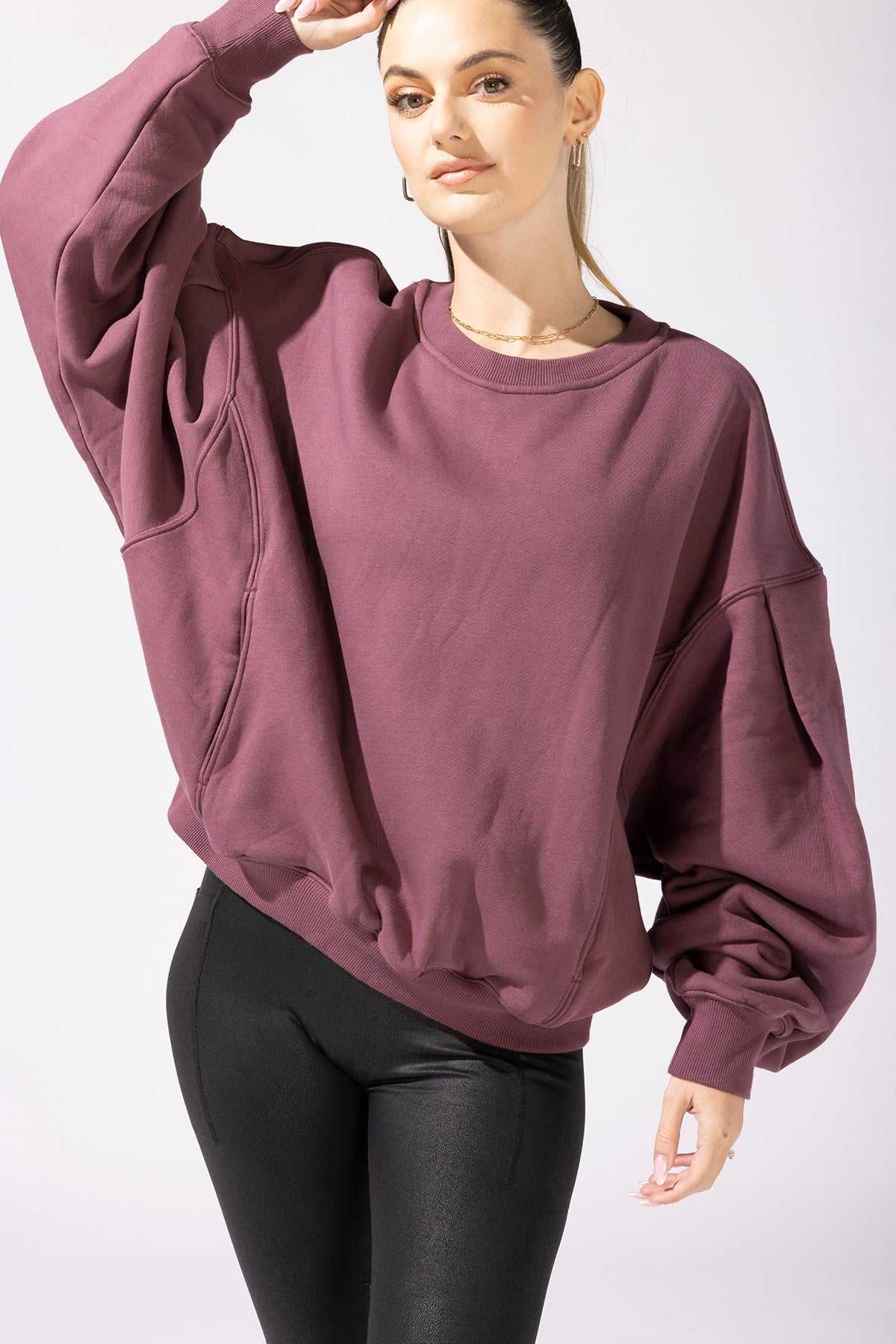 POPFLEX®, Brunch Sweater - Merlot