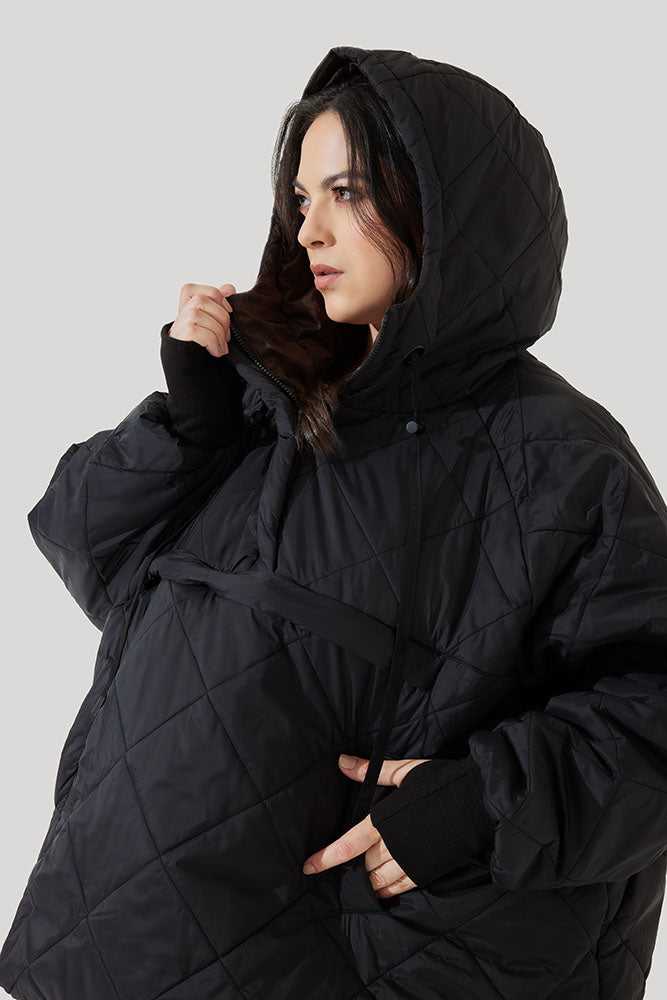POPFLEX®, Pillow Packable Puffer Jacket - Black