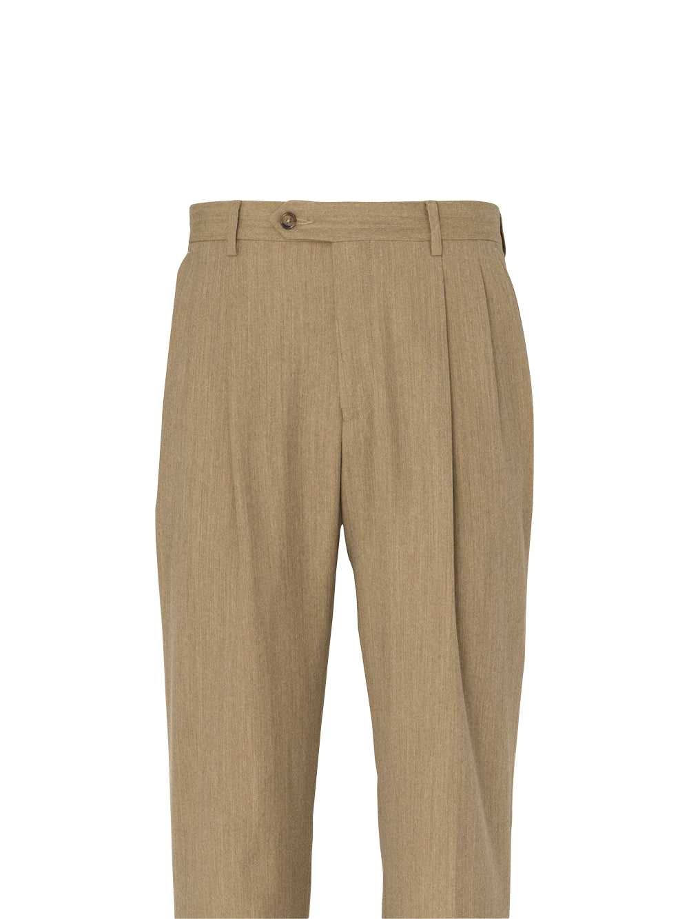 Paul Fredrick, Wool Flannel Pleated Pants